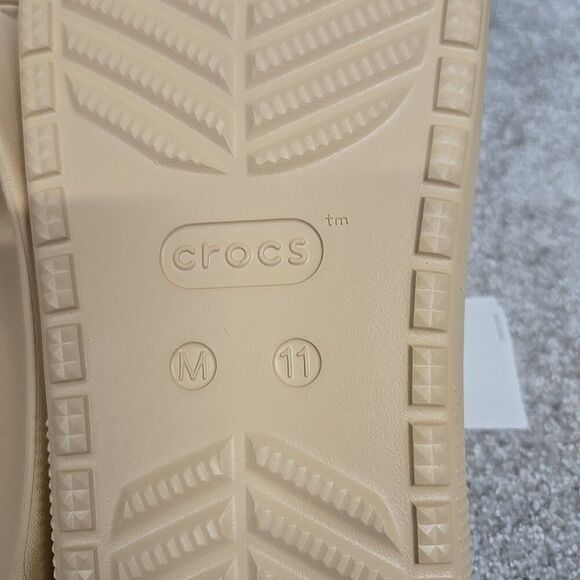 Crocs Classic Slide Sandal V2 Beige Tan Men’s Size 11 NWT - Picture 6 of 7